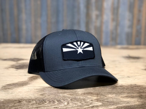 CHARCOAL GRAY TRUCKER WITH AZ PATCH